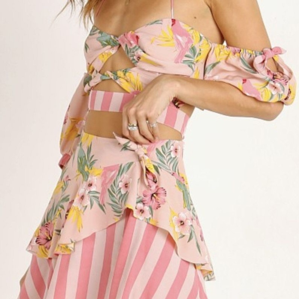 NWT For Love and Lemons Antigua Set